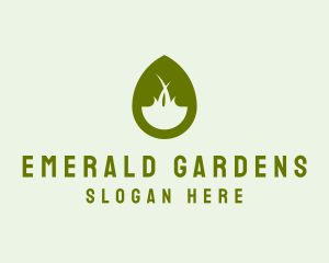 Green Droplet Lawncare  logo design