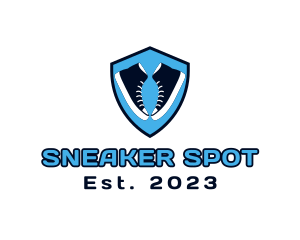 Sneaker Footwear Shield logo design