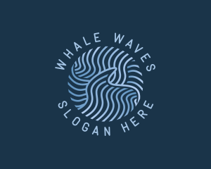 Ocean Wave Splash logo design