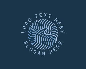 Ocean Wave Pattern Logo