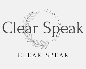 Elegant Luxury Leaves Lettermark logo design