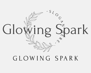 Elegant Luxury Leaves Lettermark logo design