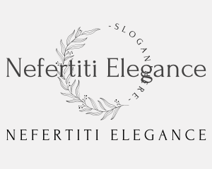 Elegant Luxury Leaves Lettermark logo design