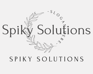 Elegant Luxury Leaves Lettermark logo design