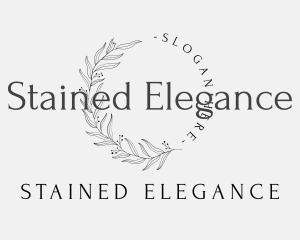 Elegant Luxury Leaves Lettermark logo design