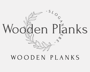 Elegant Luxury Leaves Lettermark logo design