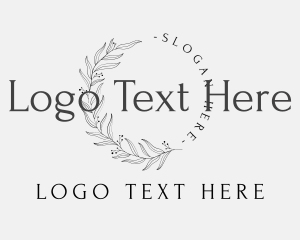 Fashion - Elegant Luxury Leaves Lettermark logo design