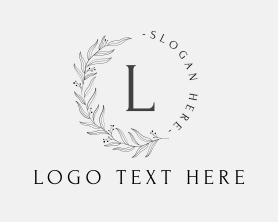 Elegant Luxury Leaves Lettermark