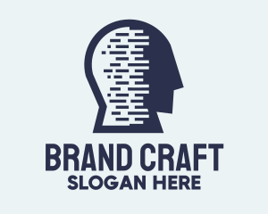 Identity - Blue Head Mind Profile logo design
