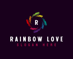 Spiral Rainbow Wave logo design