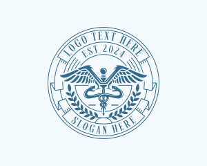 Lab - Medical Doctor Caduceus logo design