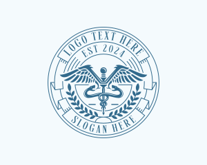 Pharmacy - Medical Doctor Caduceus logo design