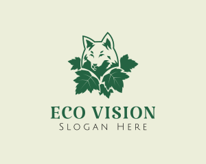 Eco Wild Wolf logo design