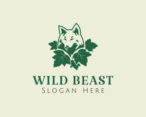 Eco Wild Wolf logo design