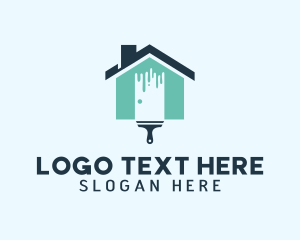 Door - Paint Brush Remodeling logo design