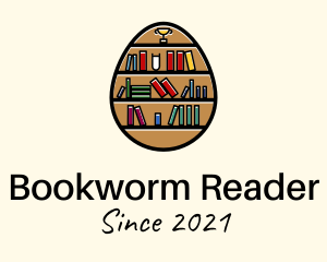 Book Shelf Egg logo design