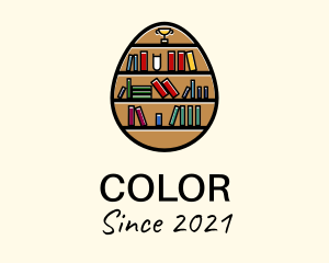 Learning - Book Shelf Egg logo design