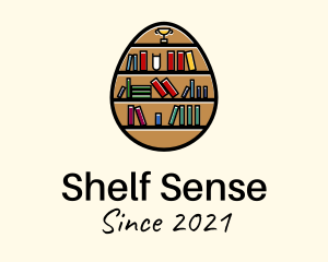 Shelf - Book Shelf Egg logo design