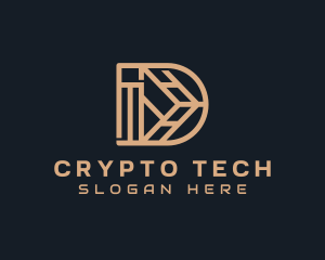 Cryptocurrency - Tech Cryptocurrency App logo design