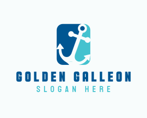 Galleon - Nautical Anchor Sailing logo design