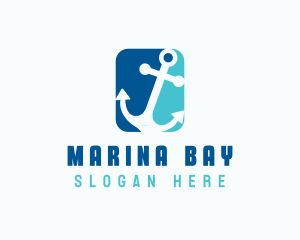 Seaport - Nautical Anchor Sailing logo design