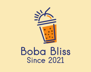 Boba - Milk Tea Beverage logo design