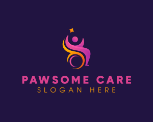 Disability Wheelchair Care logo design