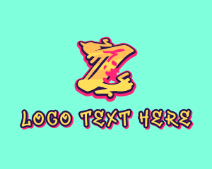 Letter Z - Graffiti Art Letter Z logo design