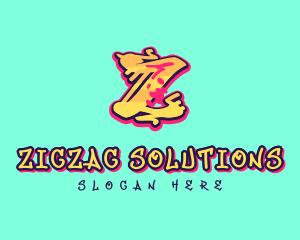 Graffiti Art Letter Z logo design