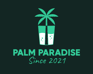 Tropical Drink Cooler logo design