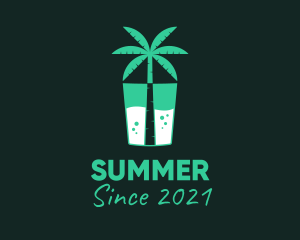 Tropical Drink Cooler logo design