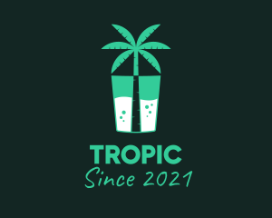 Tropical Drink Cooler logo design