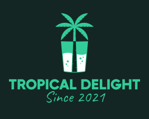 Tropical Drink Cooler logo design