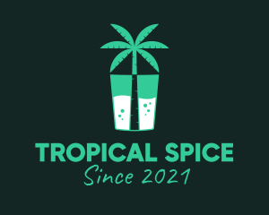 Tropical Drink Cooler logo design