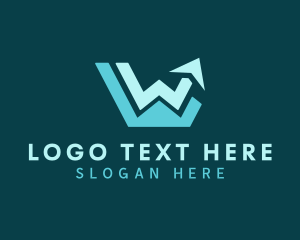 Financing - Logistics Letter W Company logo design