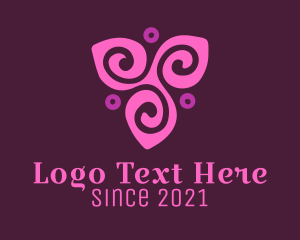 Petals - Pink Flower Spa logo design