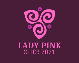 Pink Flower Spa  logo design