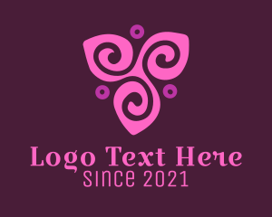 Peace Of Mind - Pink Flower Spa logo design