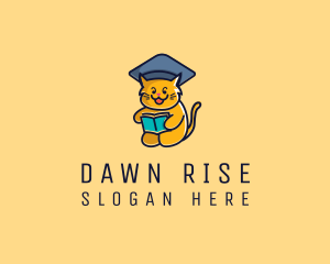 Cat School Graduation logo design