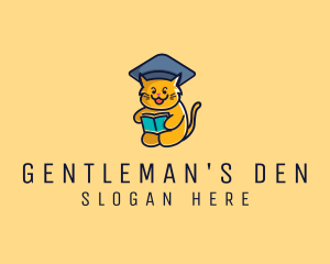 Cat School Graduation logo design