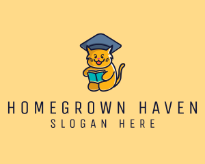 Domestic - Cat School Graduation logo design