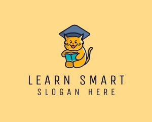 Educate - Cat School Graduation logo design