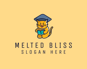 Cat School Graduation logo design