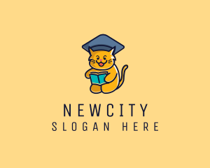 Cat School Graduation logo design