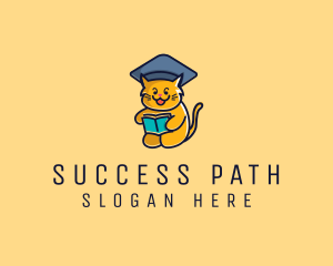 Graduate - Cat School Graduation logo design