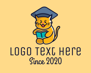 Bookstore - Cat School Training logo design