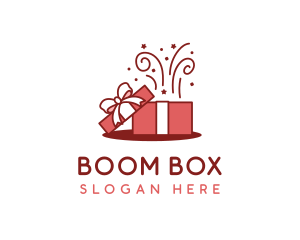 Confetti Gift Box logo design