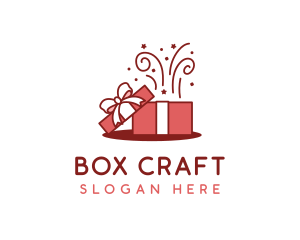 Box - Confetti Gift Box logo design