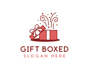 Confetti Gift Box logo design