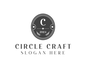 Prestigious Circle Wreath Club logo design